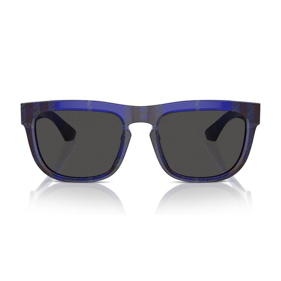 NWT BURBERRY SUNGLASSES UNISEX CHECK BLUE - Picture 1 of 3